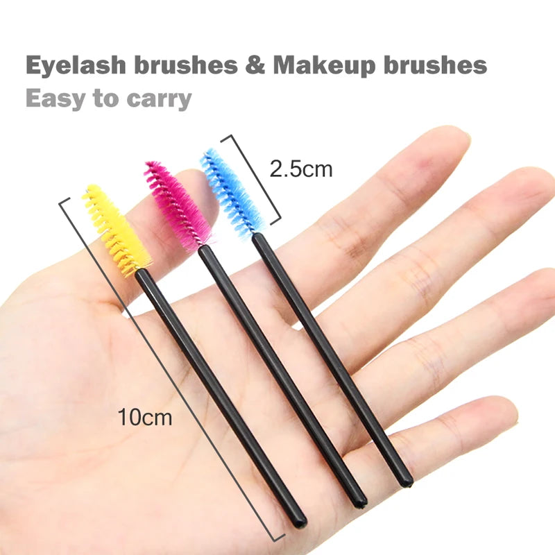 Disposable Eyelash Extension 5/50Pcs Eyebrow Brush Mascara Wand Applicator Spoolers Eye Lashes Cosmetic Brushes Set Makeup Tools