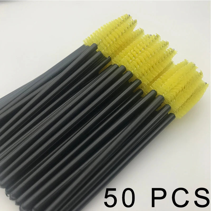 Disposable Eyelash Extension 5/50Pcs Eyebrow Brush Mascara Wand Applicator Spoolers Eye Lashes Cosmetic Brushes Set Makeup Tools