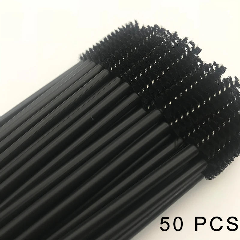 Disposable Eyelash Extension 5/50Pcs Eyebrow Brush Mascara Wand Applicator Spoolers Eye Lashes Cosmetic Brushes Set Makeup Tools