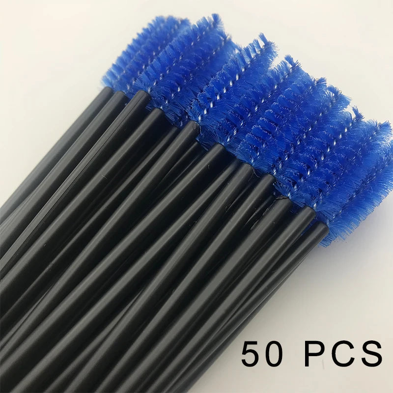 Disposable Eyelash Extension 5/50Pcs Eyebrow Brush Mascara Wand Applicator Spoolers Eye Lashes Cosmetic Brushes Set Makeup Tools