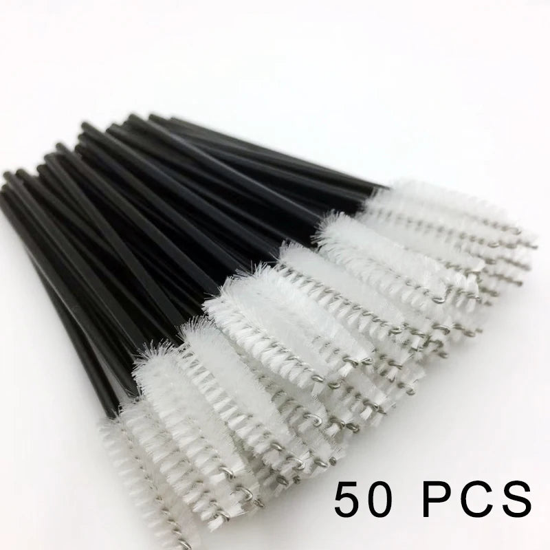 Disposable Eyelash Extension 5/50Pcs Eyebrow Brush Mascara Wand Applicator Spoolers Eye Lashes Cosmetic Brushes Set Makeup Tools